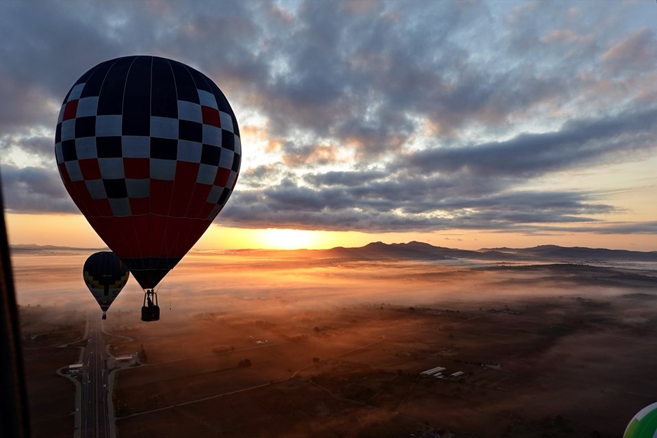 Ballon Mallorca Sonnenaufgang