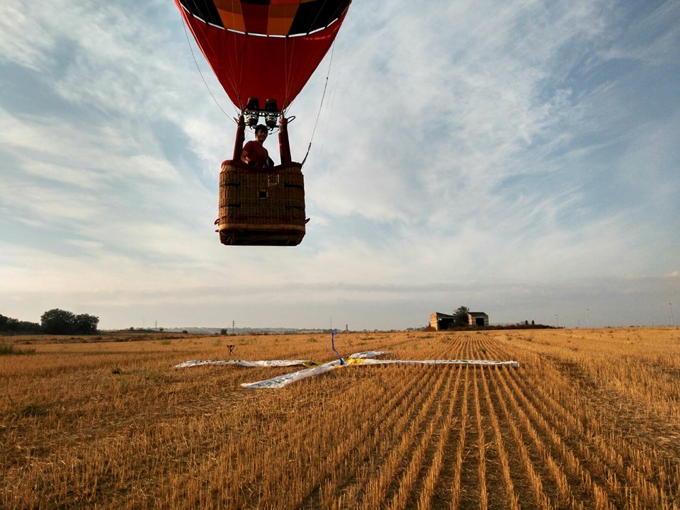 Pilotos de Mallorca Balloons en competición